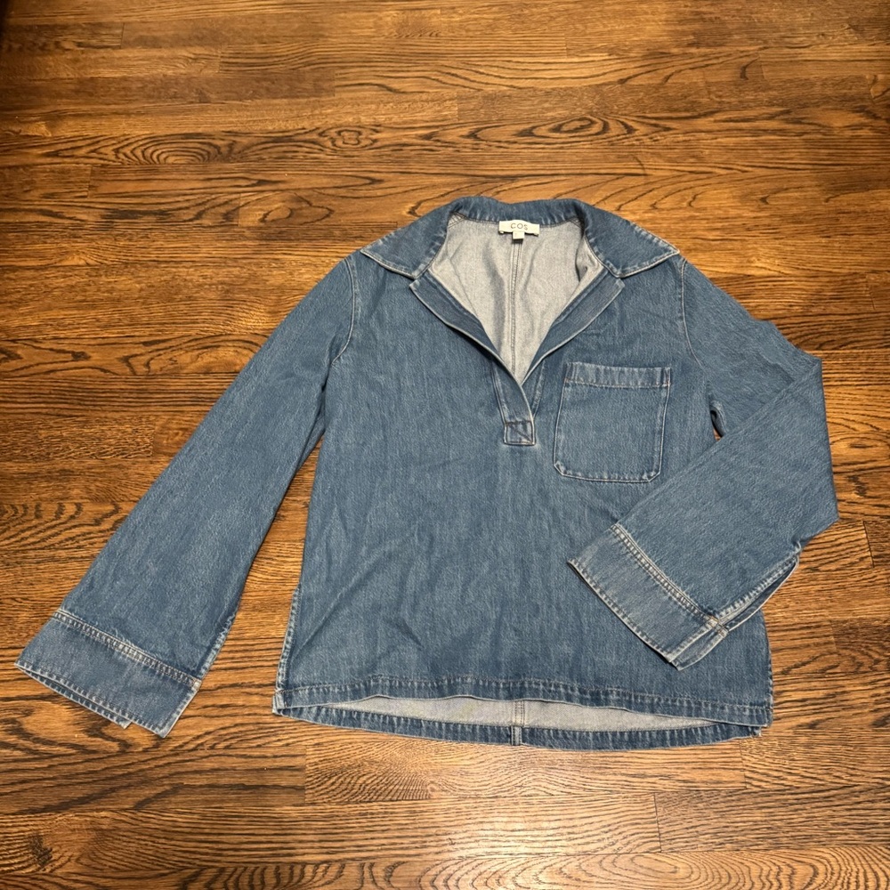 COS V-Neck Denim Top - Never Worn (Matching Pants Available) - Picture 8 of 10